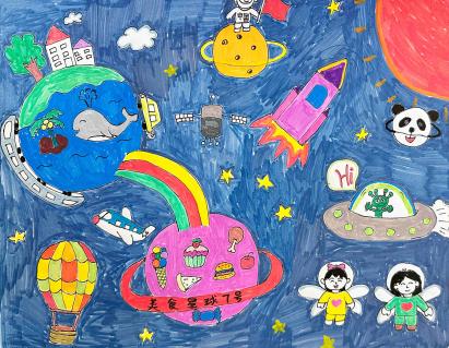 Colorful fantasy world